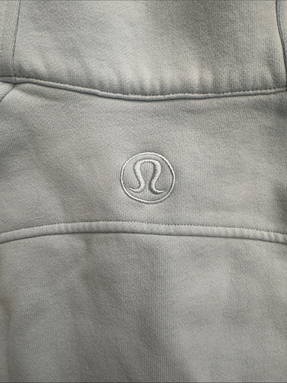 lululemon athletica Pale Blue Half-Zip Funnel Neck Sweatshirt - Picture 3 of 3